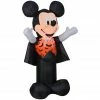 Gemmy Airblown Inflatable Mickey Mouse Vampire in Orange Bat Vest, Self-Inflates, G-220311 -Gemmy Online Store 1445633