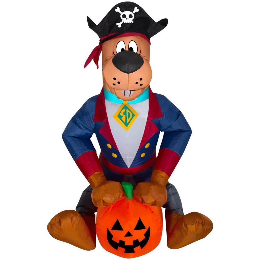 Gemmy Airblown Inflatable Scooby as Pirate, Self-Inflates, G-220657 3 Gemmy Airblown Inflatable Scooby as Pirate, Self-Inflates, G-220657
