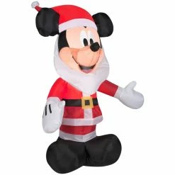 Gemmy Airblown Mickey with Santa Beard Christmas Inflatable