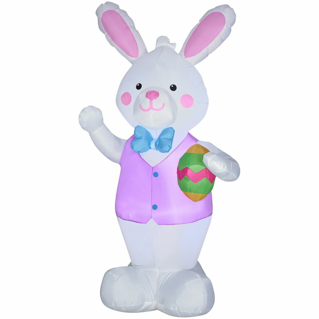 Gemmy Airblown Outdoor Bunny with Easter Egg, G-44335 3 Gemmy Airblown Outdoor Bunny with Easter Egg, G-44335