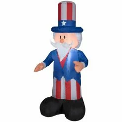 Gemmy Outdoor Airblown Inflatable Uncle Sam, 4 ft., G-44244
