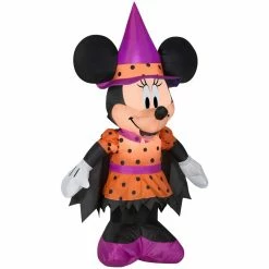 Gemmy Air-Blown Minnie as Witch Inflatable, Self-Inflates, G-222500