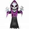 Gemmy Airblown Inflatable Skeleton Reaper Decoration with Red LED Eyes, Self-Inflates, Lights Up, G-221979 -Gemmy Online Store 1547597