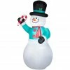 Gemmy Airblown Inflatable Snowman with Candy Cane 1 Gemmy Airblown Inflatable Snowman with Candy Cane -Gemmy Online Store 1572768
