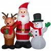 Gemmy Airblown Inflatable Santa and Friends Scene -Gemmy Online Store 1572799
