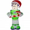 Gemmy Airblown Inflatable Stylized Buzz with Candy Cane -Gemmy Online Store 1572861