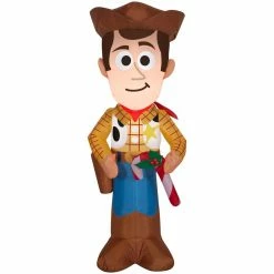 Gemmy Airblown Stylized Woody with Candy Cane Decor, G-115169