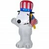 Gemmy Airblown Patriotic Snoopy with Hat and Flag Decor -Gemmy Online Store 1634569