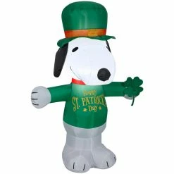 Gemmy Airblown St. Patrick's Day Snoopy Decor