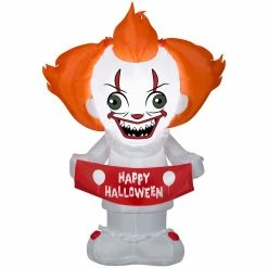 Gemmy Airblown Stylized Pennywise Inflatable Decoration, G-225884