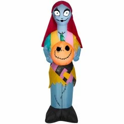Gemmy Airblown-Sally with Pumpkin-SM-Disney, G-72883