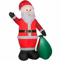 Gemmy Airblown Inflatable Extra Bright Inflatable Santa