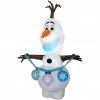 Gemmy Airblown Inflatable Frozen 2 Olaf Holding String of Ornaments, From Disney -Gemmy Online Store 1737048
