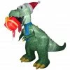 Gemmy Animated Airblown Inflatable T-Rex with Present -Gemmy Online Store 1737051