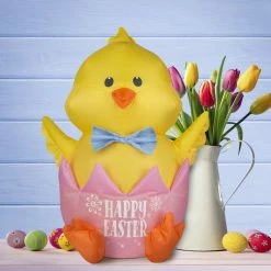 Gemmy Airdorable Airblown Easter Hatching Chick -Gemmy Online Store 1874510 A3