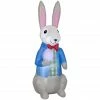 Gemmy Airblown Dapper Easter Bunny with Egg