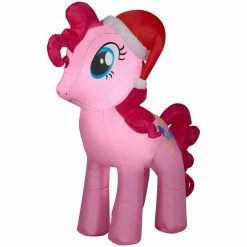 New! Gemmy Airblown Inflatable Pinkie Pie with Santa Hat, G-110600