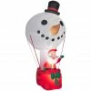 New! Gemmy Giant Airblown Inflatable Snowman Hot Air Balloon with Santa, G-113872 -Gemmy Online Store 1935125