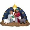 New! Gemmy Airblown Inflatable Snowy Night Nativity Scene, G-118905 -Gemmy Online Store 1935144