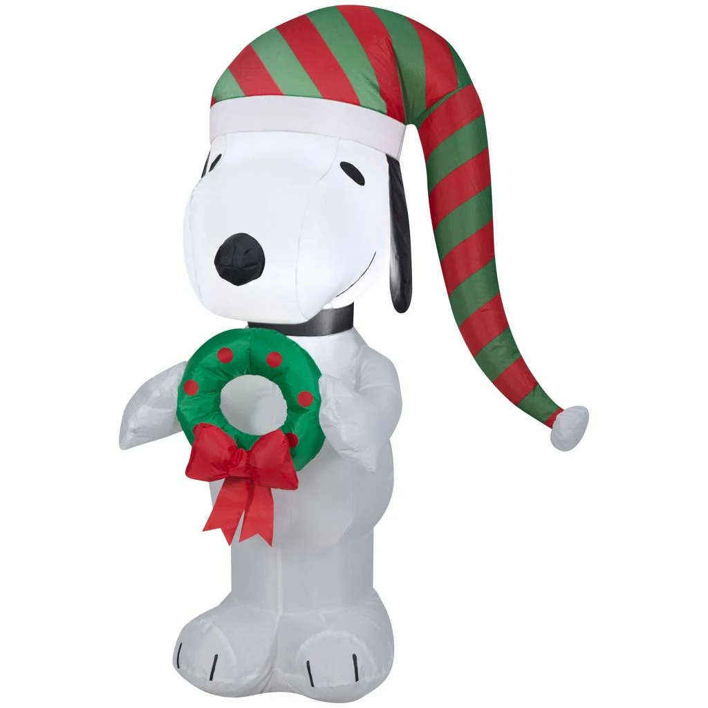 New! Gemmy Airblown Inflatable Snoopy with Wreath, G-119004 3 New! Gemmy Airblown Inflatable Snoopy with Wreath, G-119004