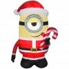 New! Gemmy Airblown Inflatable Minion Stuart Licking Candy Cane, G-119292 -Gemmy Online Store 1935152